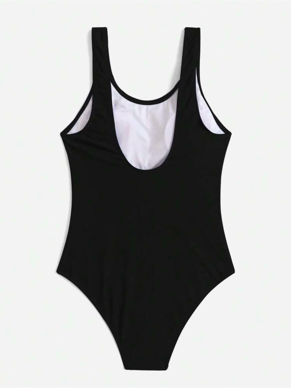 SHEIN Women’s Sz Small Classic One-Piece Swimsuit Black Padded NWOT - Picture 2 of 8